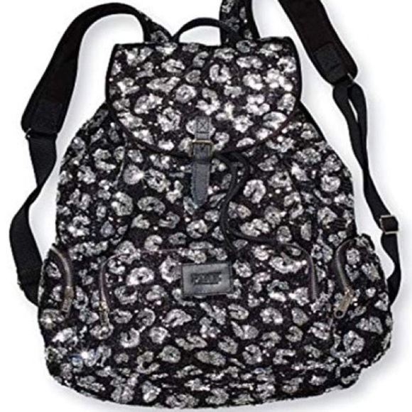 PINK Victoria's Secret Handbags - VS PINK BLING CHEETAH BACKPACK
